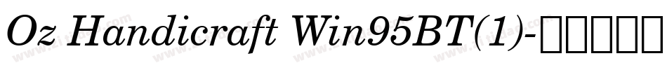 Oz Handicraft Win95BT(1)字体转换